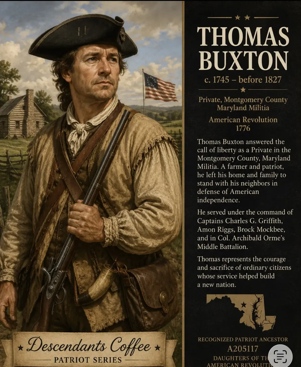 Patriot Series card: Thomas Buxton